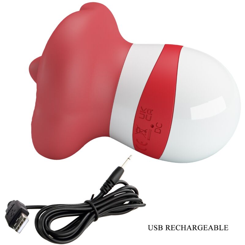 PRETTY LOVE - MINA TONGUE STIMULATOR LIGHT RED PRETTY LOVE FLIRTATION