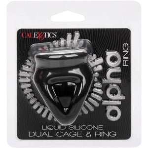 CALEXOTICS - ALPHA DUAL CAGE RING BLACK CALEXOTICS