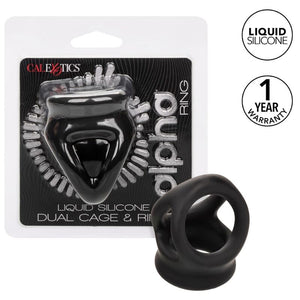 CALEXOTICS - ALPHA DUAL CAGE RING BLACK CALEXOTICS