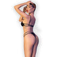 CHILIROSE - CR 4700 KOMPLEKTS BODYSUIT BLACK S/M