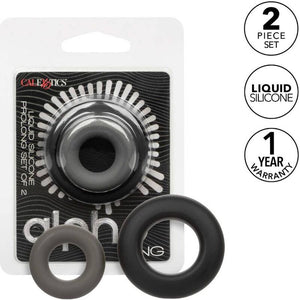 CALEXOTICS - ALPHA PROLONG SET OF 2 RING GREY CALEXOTICS