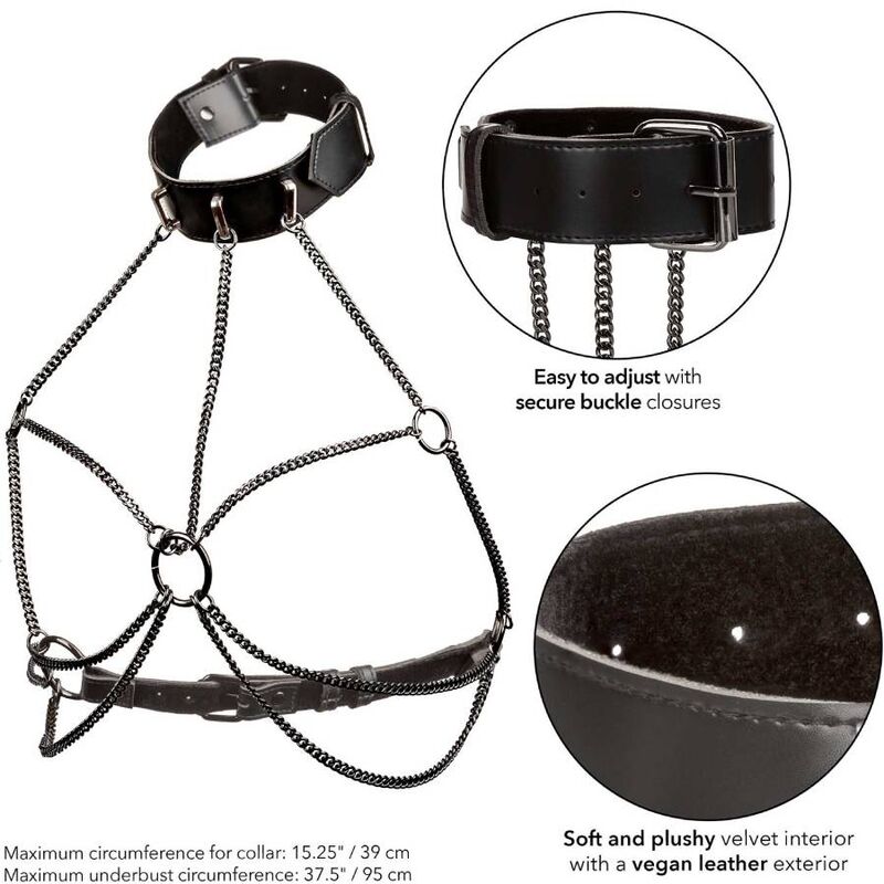 CALEXOTICS - EUPHORIA MULTI CHAIN ​​COLLAR HRNESS