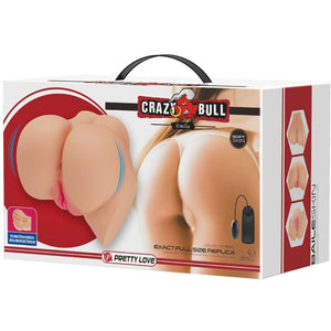 CRAZY BULL - РЕАЛИСТИЧНАЯ ВАГИНА И АНУС ВИБРАТОР EMILIA