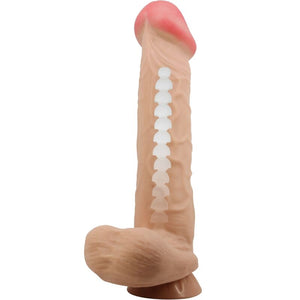 PRETTY LOVE - SLIDING SKIN SERIES REALISTIC DILDO WITH SLIDING SKIN SUCTION CUP FLESH 26 CM PRETTY LOVE HIGH GRADE