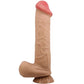 PRETTY LOVE - BĪDĀMĀS ĀDAS SĒRIJA REĀLISTS DILDO AR BĪDĀMĀM ĀDAS SŪCĒŠANAS GĀZES MĪSTA 26 CM