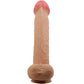 PRETTY LOVE - BĪDĀMĀS ĀDAS SĒRIJA REĀLISTS DILDO AR BĪDĀMĀM ĀDAS SŪCĒŠANAS GĀZES MĪSTA 26 CM
