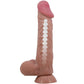PRETTY LOVE — BĪDĀMĀS ĀDAS SĒRIJA REĀLISTS DILDO AR BĪDĀMĀM ĀDAS SŪCĒŠANĀS BRŪNAS 24 CM
