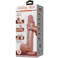 PRETTY LOVE — BĪDĀMĀS ĀDAS SĒRIJA REĀLISTS DILDO AR BĪDĀMĀM ĀDAS SŪCĒŠANĀS BRŪNAS 24 CM