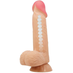 PRETTY LOVE - BĪDĀMĀS ĀDAS SĒRIJA REĀLISTS DILDO AR BĪDĀMĀM ĀDAS SŪKCUSĒM 20,6 CM