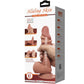 PRETTY LOVE - SLIDING SKIN SERIES РЕАЛИСТИЧЕСКИЙ ДИЛДО С СКОЛЬЗЯЩЕЙ КОРИЧНЕВОЙ КОЖЕЙ ПРИСОСКОЙ 20,6 СМ
