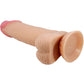 PRETTY LOVE - BĪDĀMĀS ĀDAS SĒRIJA REĀLISTS DILDO AR BĪDĀMĀM ĀDAS SŪCEKUSĒM 19,4 CM