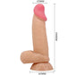 PRETTY LOVE - BĪDĀMĀS ĀDAS SĒRIJA REĀLISTS DILDO AR BĪDĀMĀM ĀDAS SŪCEKUSĒM 19,4 CM