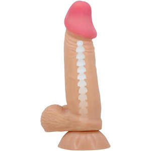 PRETTY LOVE - BĪDĀMĀS ĀDAS SĒRIJA REĀLISTS DILDO AR BĪDĀMĀM ĀDAS SŪCEKUSĒM 19,4 CM