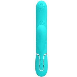 PRETTY LOVE - PERLITA MULTIFUNCTION 3 IN 1 G-SPOT VIBRATOR AQUA GREEN PRETTY LOVE FLIRTATION