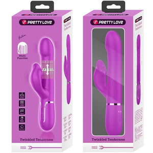 PRETTY LOVE - RABBIT VIBRATOR PEARLS VIOLET PRETTY LOVE FLIRTATION