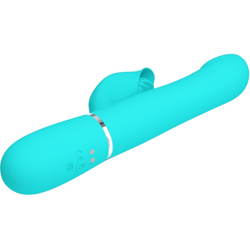 PRETTY LOVE - RABBIT VIBRATOR PEARLS AQUA GREEN PRETTY LOVE FLIRTATION