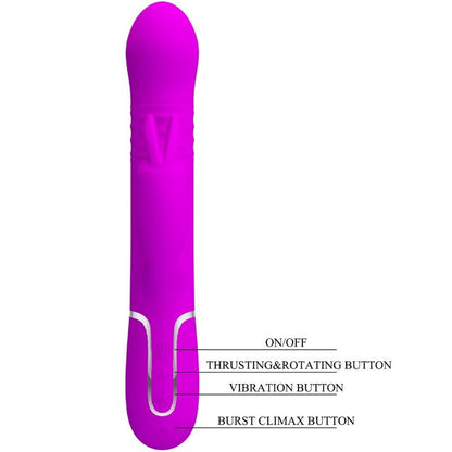 Симпатичная любовь - Coale Rabbit Vibrator Pearls Violet