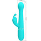 PRETTY LOVE - DEJON RABBIT ВИБРАТОР 3 В 1 МНОГОФУНКЦИОНАЛЬНЫЙ AQUA GREEN