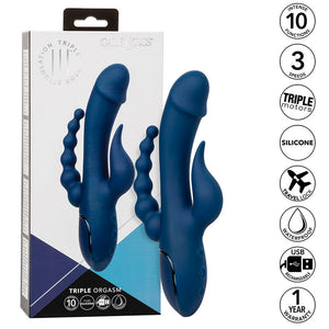 CALEXOTICS - VIBRATOR TRIPLE ORGASM BLUE CALEXOTICS