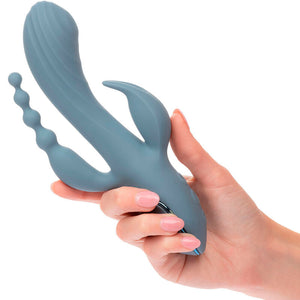CALEXOTICS - VIBRATOR TRIPLE ECSTASY GREY CALEXOTICS