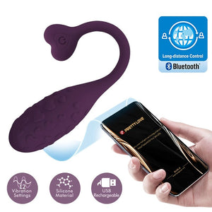 PRETTY LOVE - FISHERMAN APP УПРАВЛЯЕМОЕ ВИБРАЦИОННОЕ ЯЙЦО LILA