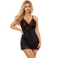SUBBLIME — BABYDOLL AR ZIEDU APRAKSTU KRŪTIS, BLACK S/M