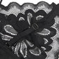 SUBBLIME — BABYDOLL AR ZIEDU APRAKSTU KRŪTIS, BLACK S/M