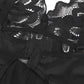 SUBBLIME — BABYDOLL AR ZIEDU APRAKSTU KRŪTIS, BLACK S/M