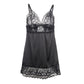 SUBBLIME — BABYDOLL AR ZIEDU APRAKSTU KRŪTIS, BLACK S/M