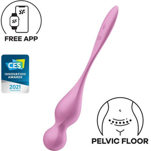 APMIERINĀTĀJS - LOVE BIRDS VIBRATING KEGEL BALLS PINK