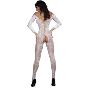 LIVCO CORSETTI FASHION - ZITA LC 17199 БОДИ-ЧУЛКИ С ВЫРЕЗОМ БЕЛЫЕ ОДИН РАЗМЕР
