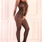 LIVCO CORSETTI FASHION — MAERI LC 17341 BODYSTOCKING BOTCCHLES BLACK ONE SIZE