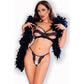 CHILIROSE - CR 4687 НАБОР ИЗ ДВУХ ПРЕДМЕТОВ С ВЫРЕЗОМ ЧЕРНЫЙ S