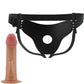 PRETTY LOVE Mavis harness briefs with natural dildo, adjustable nylon straps, and soft lining for comfort.
