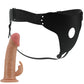 Alt Tag: Pretty Love Mavis Harness with 19cm Natural Dildo, Adjustable Nylon Straps, Rabbit Design