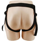 Back view of universal harness briefs with adjustable nylon straps for secure fit.