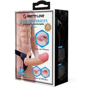 PRETTY LOVE Mavis Universal Harness Briefs with 19 cm Dildo