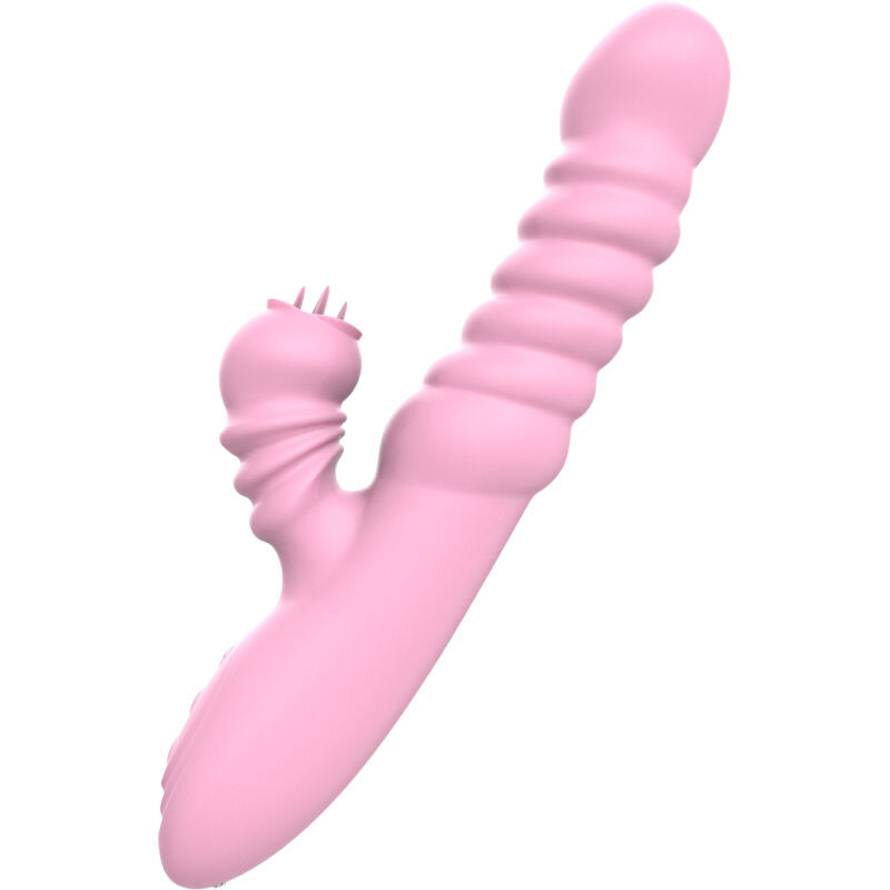 ARMONY - VIBRATOR MULTIFUNCTION WITH STIMULATING TONGUE HEAT EFFECT PINK - LoveYou.lv