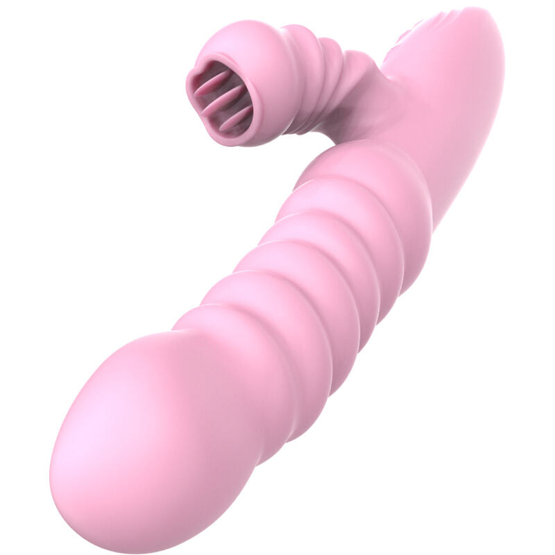 ARMONY - VIBRATOR MULTIFUNCTION WITH STIMULATING TONGUE HEAT EFFECT PINK - LoveYou.lv