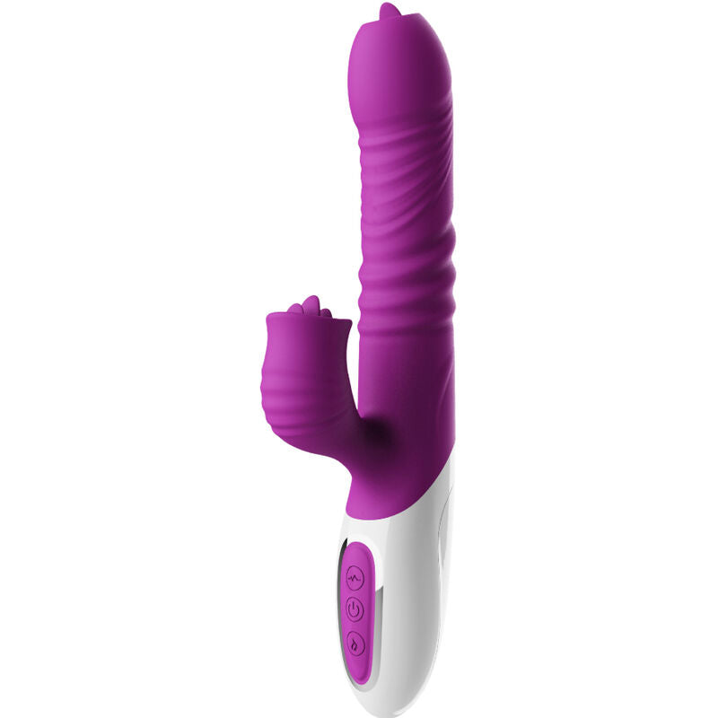 ARMONY - DOUBLE TONGUE VIBRATOR & THRUSTING VIOLET HEAT EFFECT - LoveYou.lv