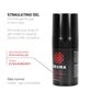 BRUMA Strawberry Flavor Intensifying Balm 15ml, intimate stimulating gel for personal enjoyment, travel size.