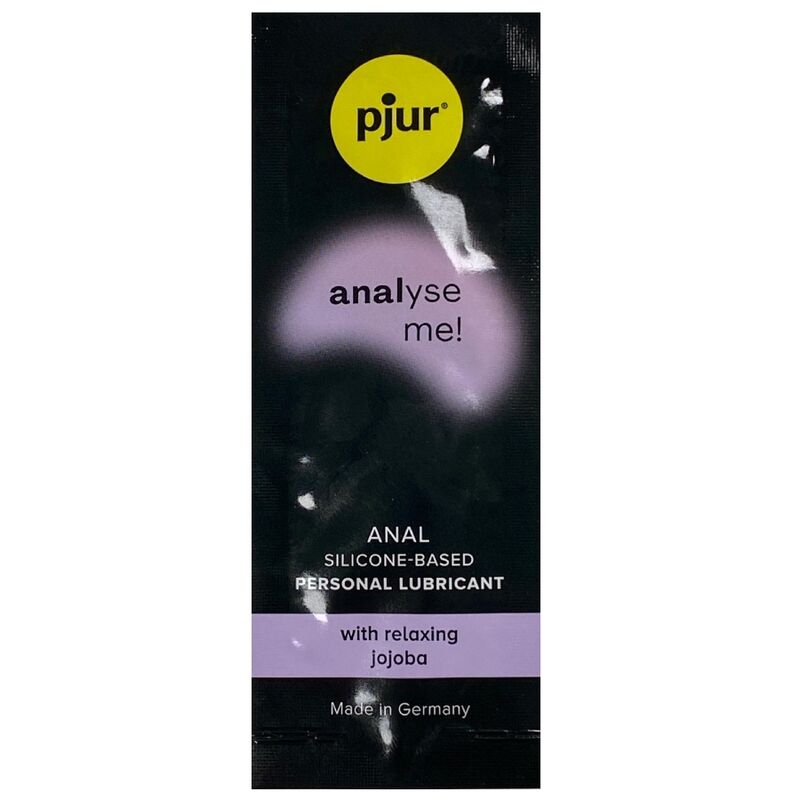 PJUR Analyse Me Anal Relaxing Gel 1.5 ml silicone lubricant with jojoba for pain-free anal intercourse.