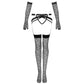 LIVCO CORSETTI FASHION - КОМПЛЕКТ NEMALIA ПОДВЯЗКА + ЧУЛКИ + ПЕРЧАТКИ ЧЕРНЫЙ