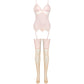 LIVCO CORSETTI FASHION — PERSINNE PEACH SET KORSETS + BIKSĪTES + ZEĶES