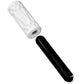 Discreet 3D men masturbator can model 2 in white with black case, featuring soft TPR material for portable and realistic sensation.