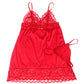 SUBBLIME - SATIN BABYDOLL AR MEŽĢĪŅU RED S/M