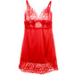 SUBBLIME - SATIN BABYDOLL AR MEŽĢĪŅU RED S/M