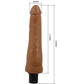 Realistic vibrating dildo with veiny shaft, 21.5 cm long and 4 cm diameter, designed to resemble a real penis for enhanced pleasure.