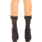 LEG AVENUE - POTĪTES ZEĶES AR RUFFLES, MELNAS