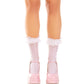 LEG AVENUE - POTĪTES ZEĶES AR RUFFLES, MELNAS
